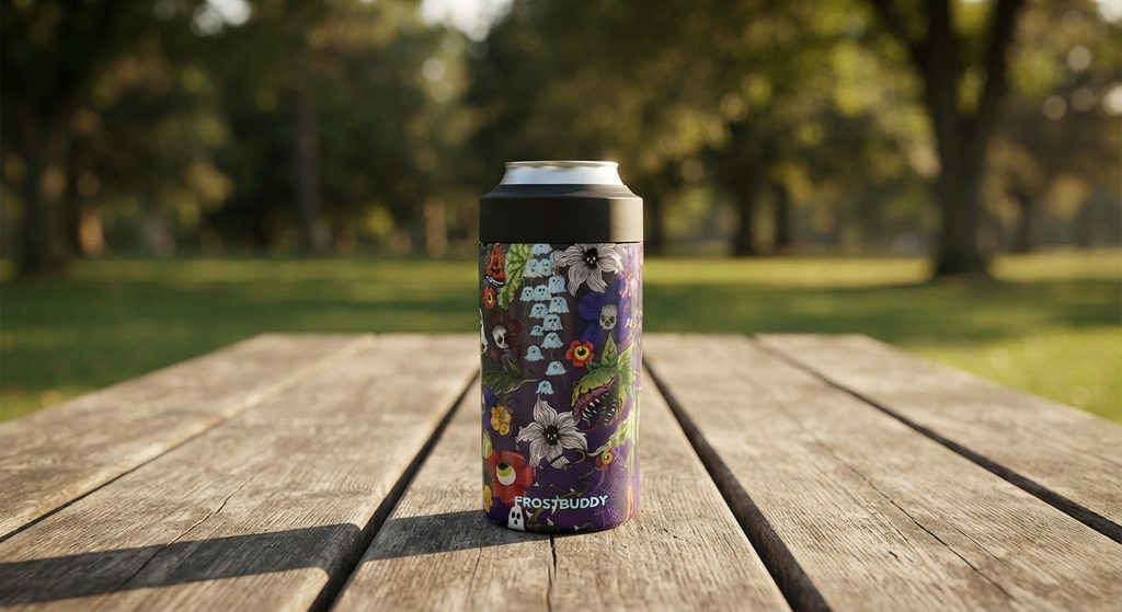 Stay hydrated in style with the Frost Buddy sunflower insulated water bottle, perfect for sunny beach days