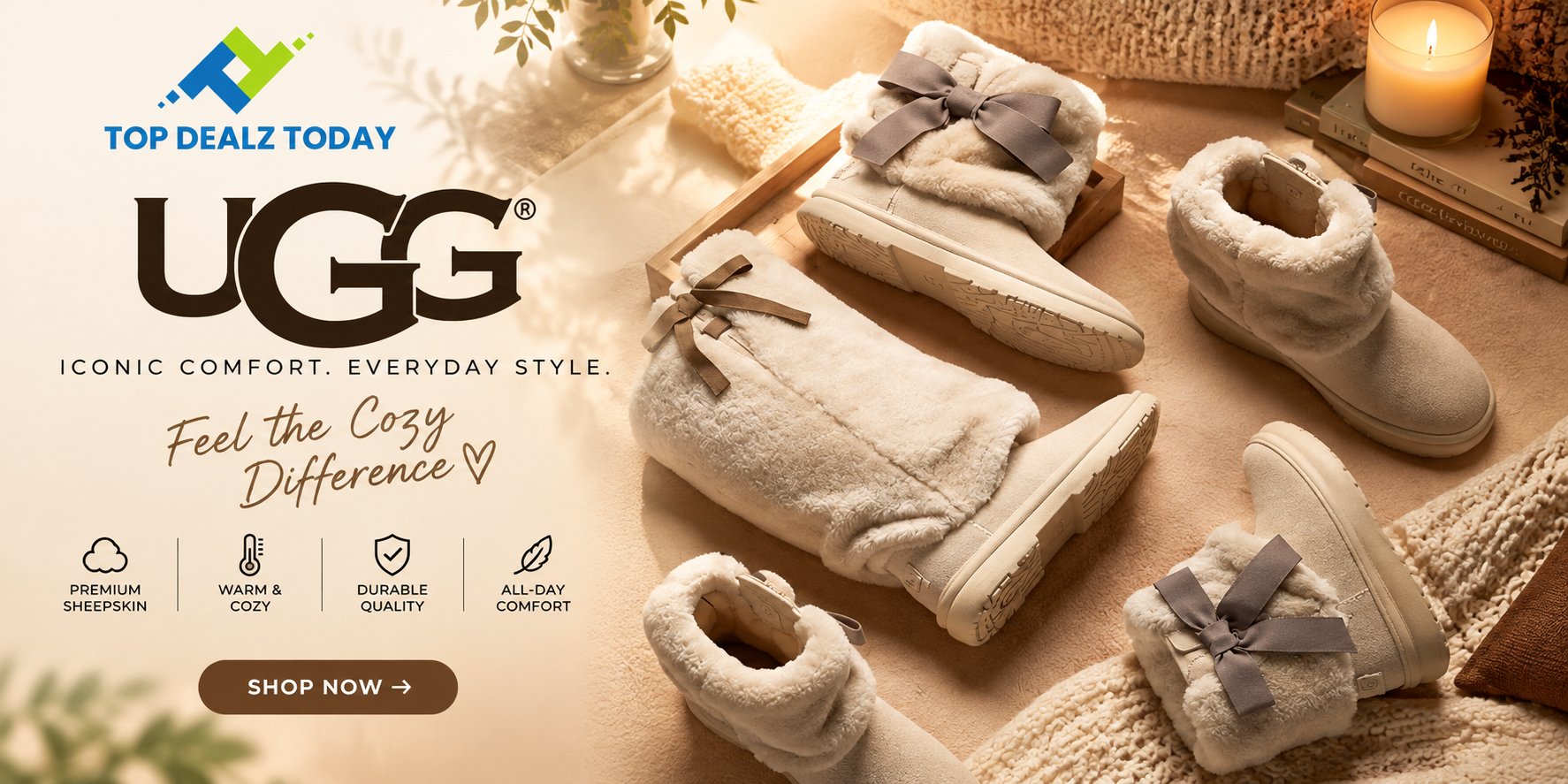 Cozy UGG Comfort Collection Banner